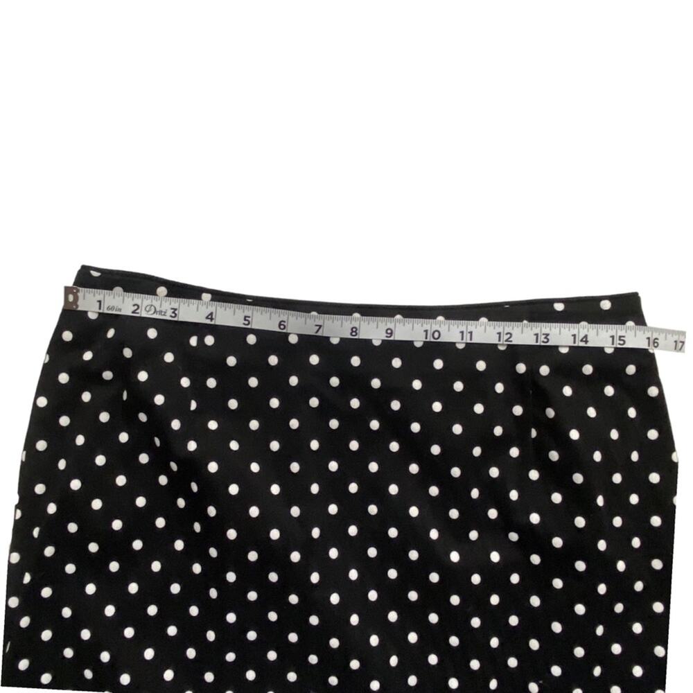 Vintage Pendleton Black and White Polka Dot Skirt Suit Jacket Matching 90s Set - Picture 9 of 15